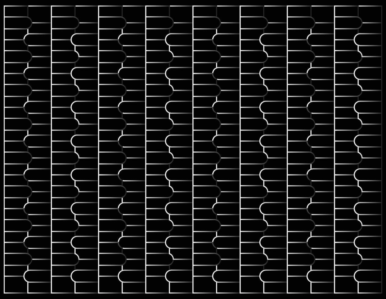 Line vintage pattern design with black background vector