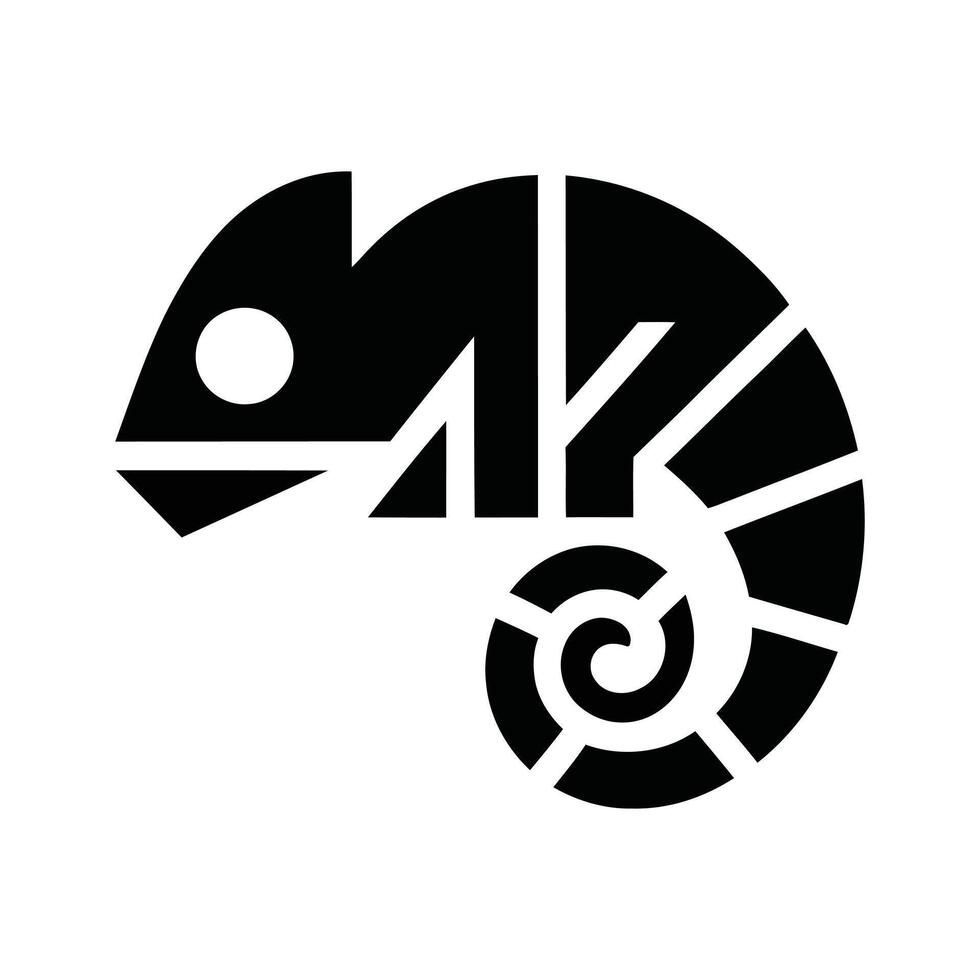Abstract Chameleon Silhouette. chameleon icon silhouette, chameleon logo silhouette vector