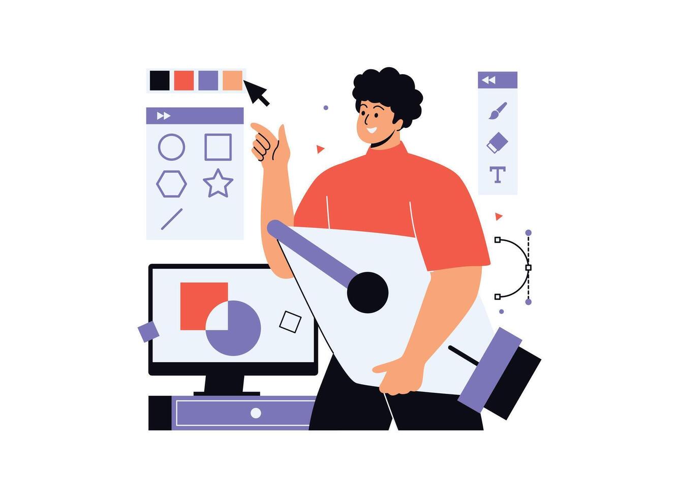Illustration of an Creative Business Graphic Design vector