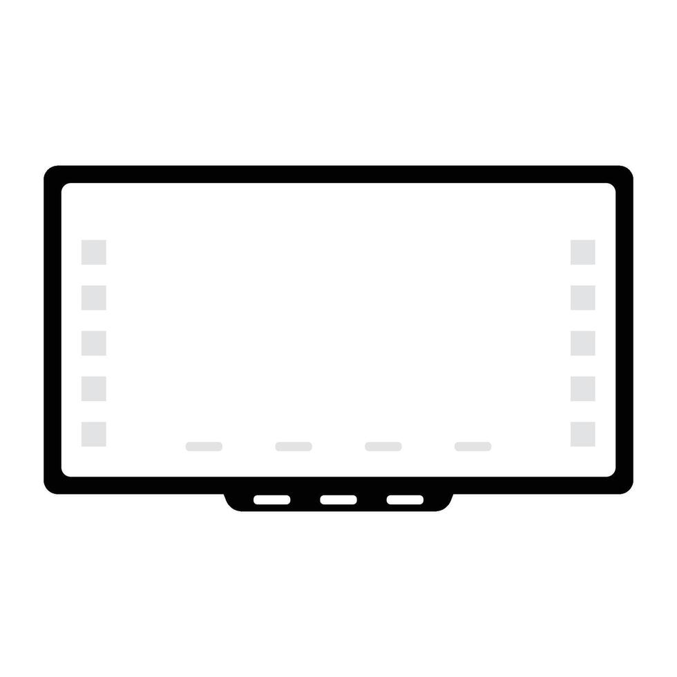 Touch screen whiteboard School vector