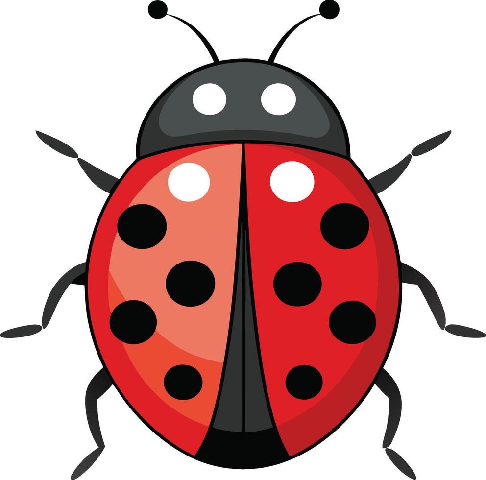 a cute ladybug art illustration vector