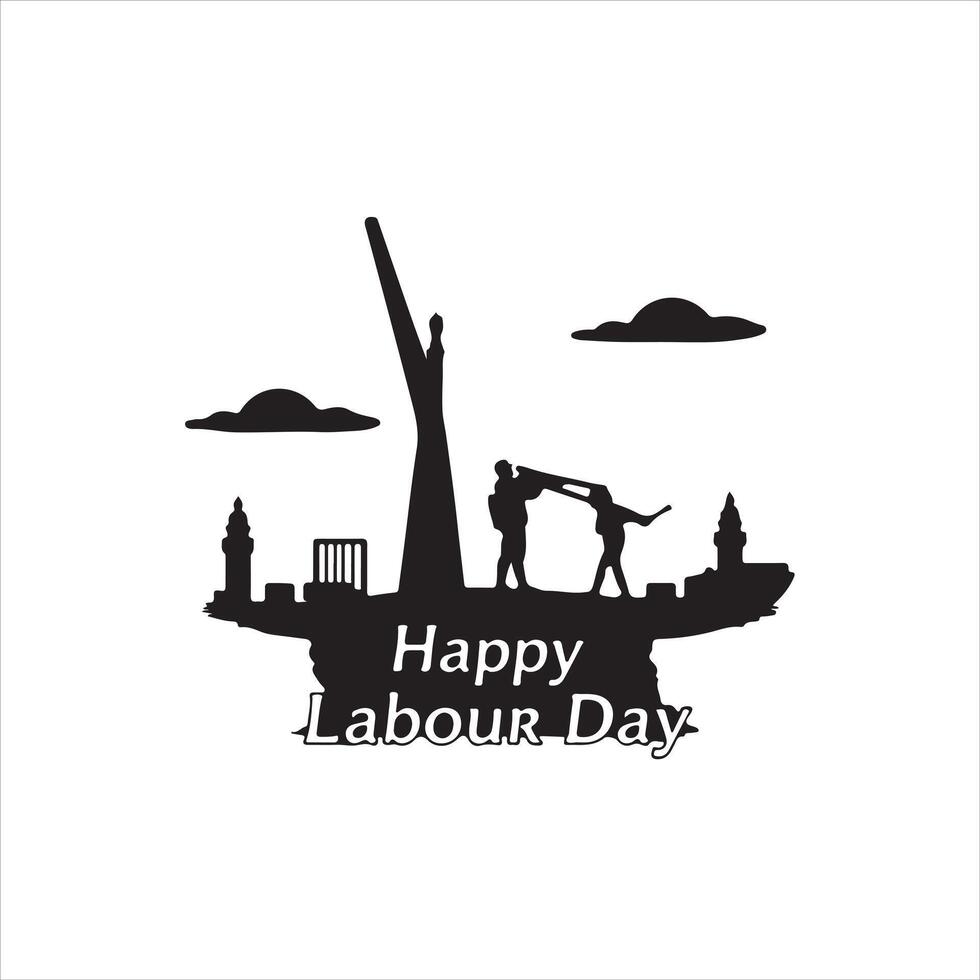 Happy labour day illustration vector