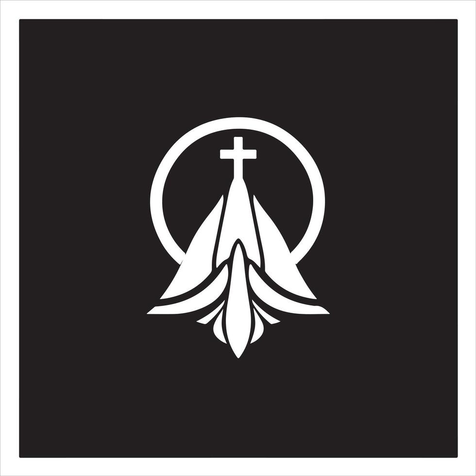 The logo for a church vector