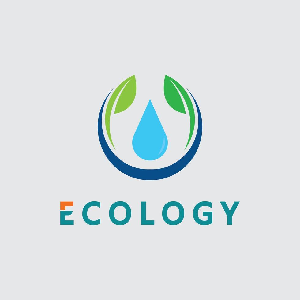 leaf logo design for nature symbol template icon vector