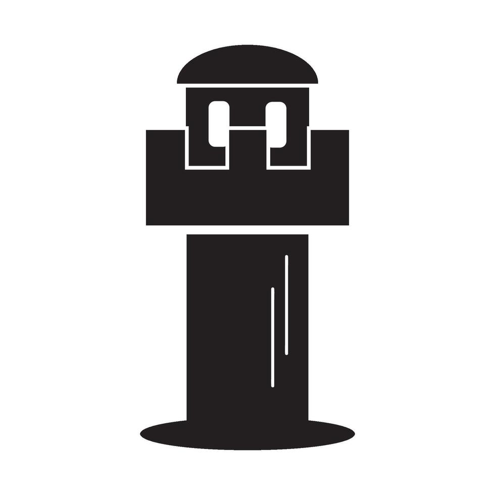guard tower icon illustration design template vector