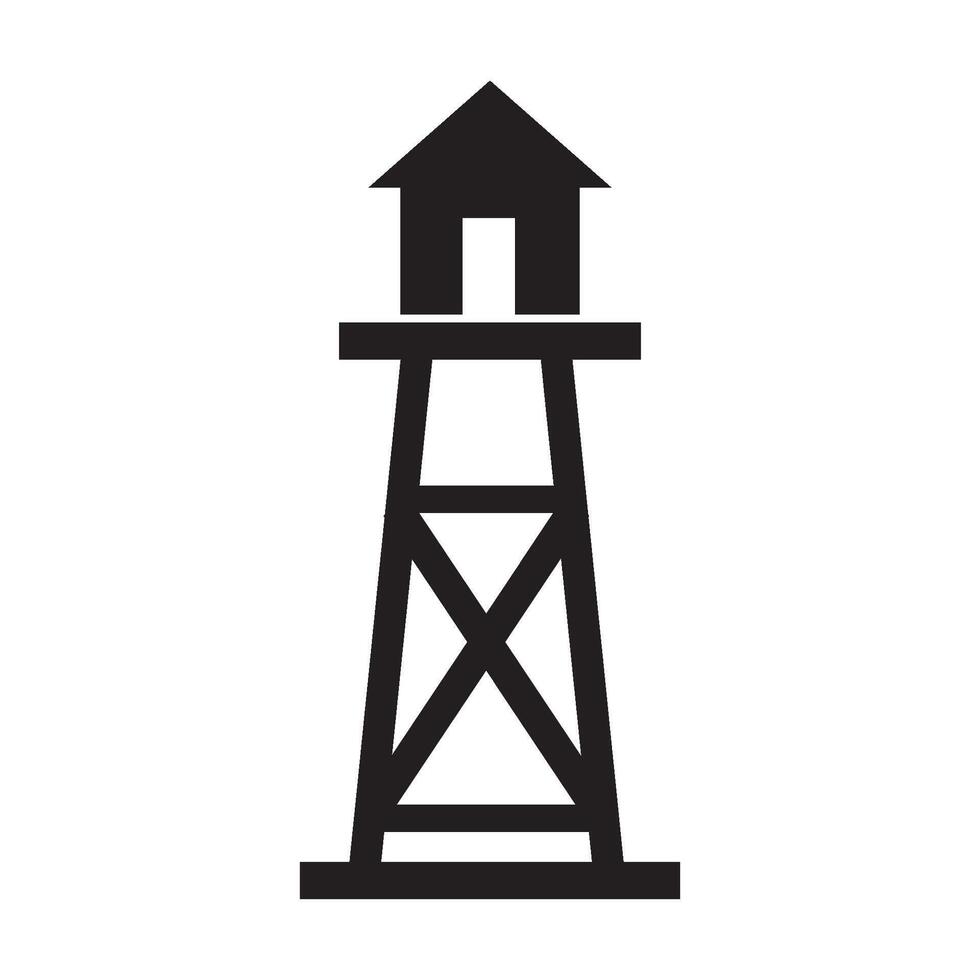 guard post icon illustration design template vector