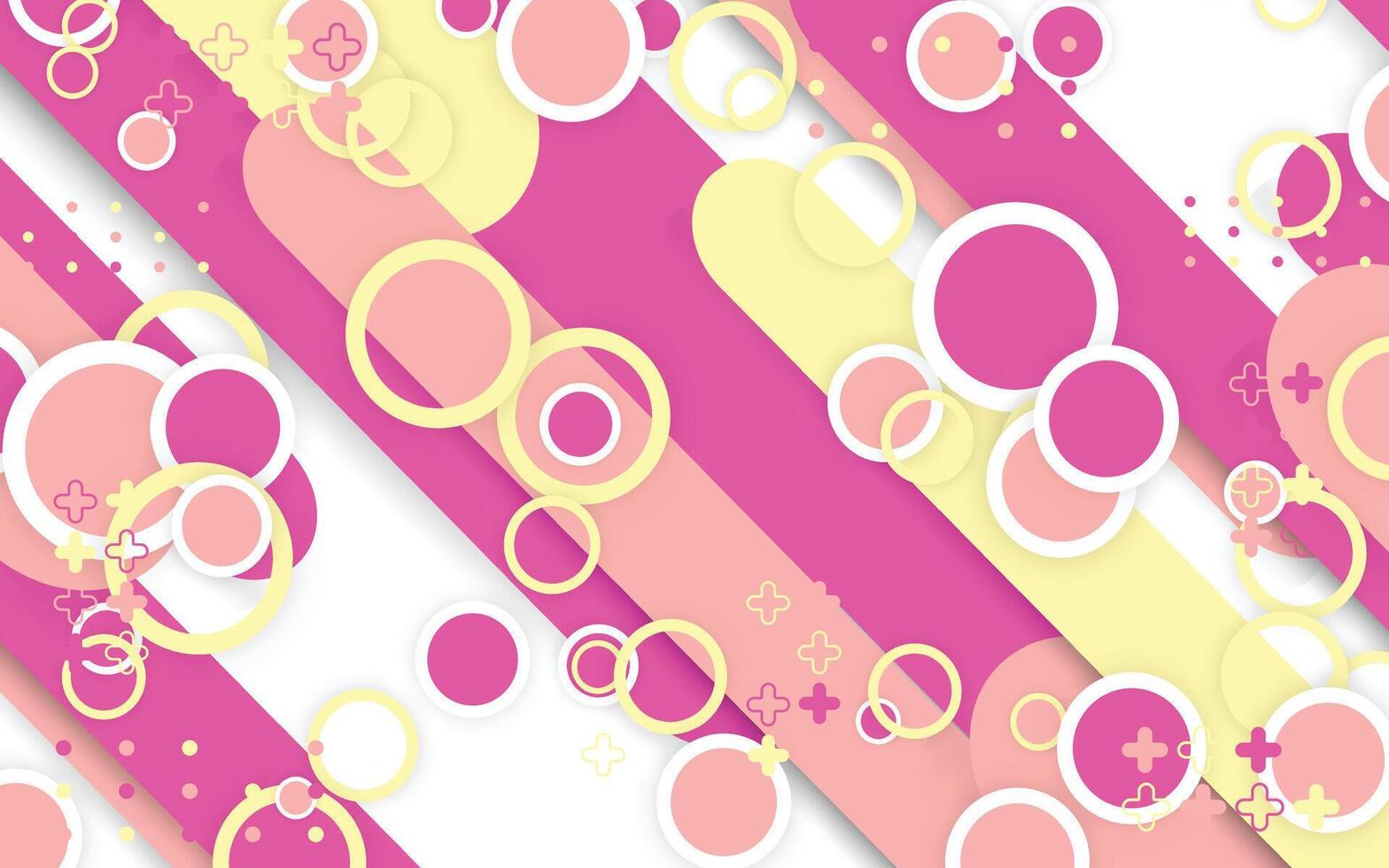 Background with circle pattern and pastel colors vector