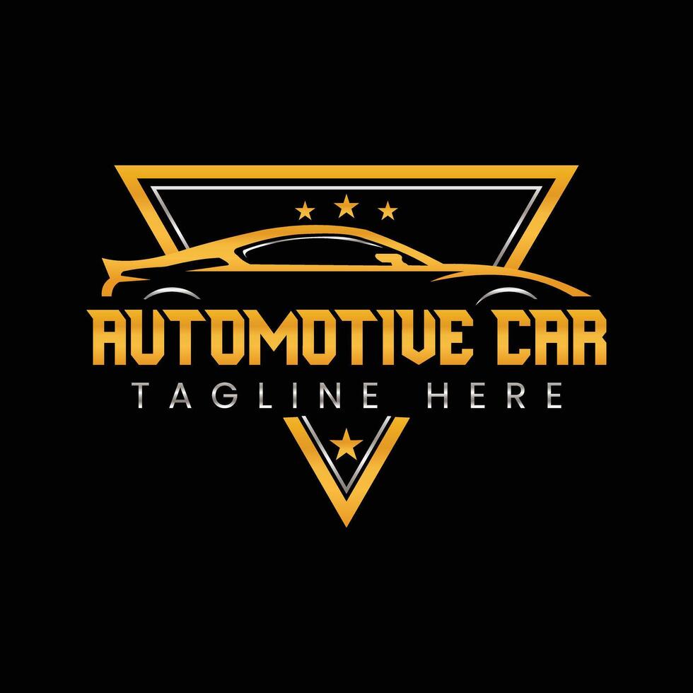 Sleek Automotive Logo Modern Car Emblem Speed Performance Badge Auto Repair Racing Icon vector