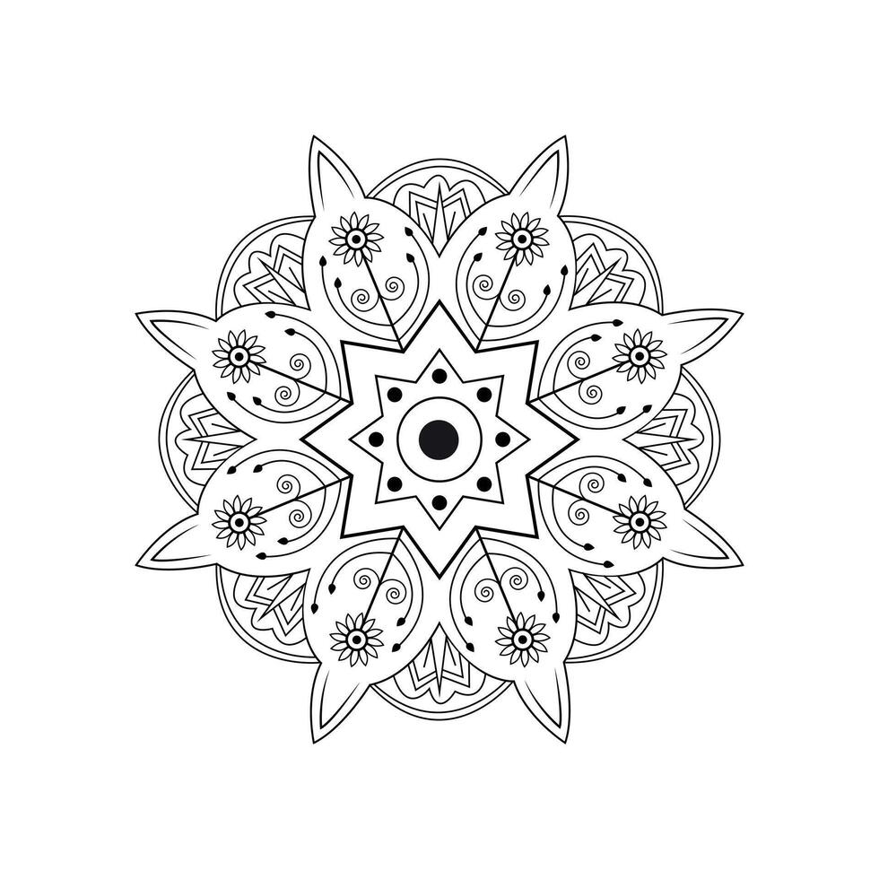 Luxury Minimal Mandala Design Artwork for Elegant Spaces vector