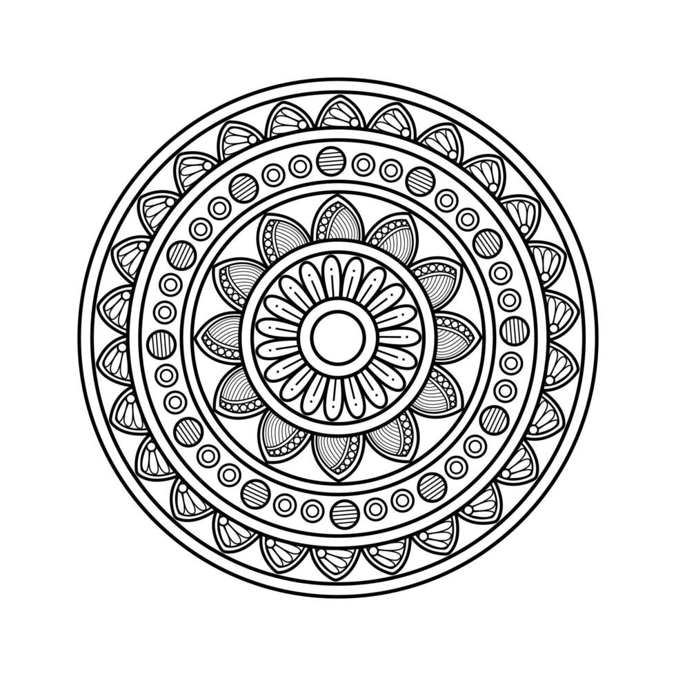 Sophisticated and Modern Minimal Mandala Artwork for Branding vector