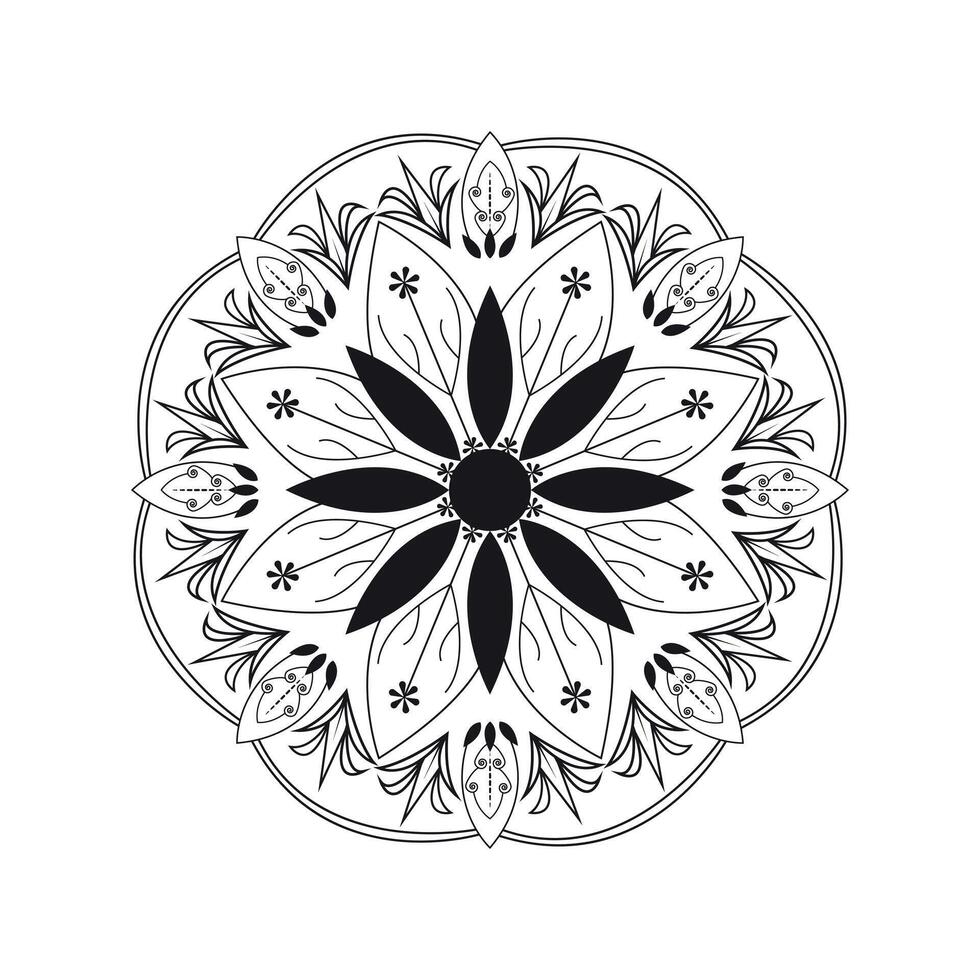 Creative Minimal Mandala Design Illustration Artwork for Unique and Elegant Aesthetic vector