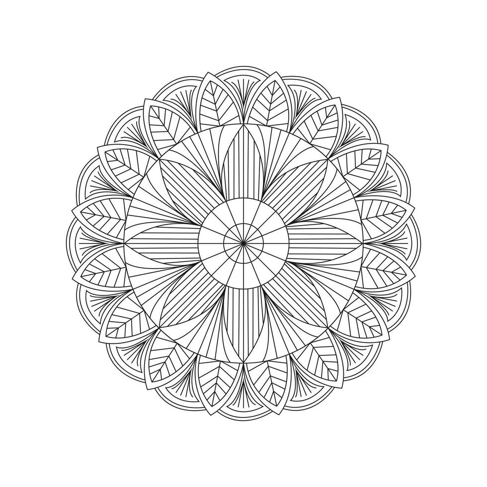 Stunning Minimal Mandala Artwork with Intricate Design Patterns vector