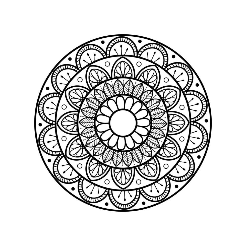 Professional Minimal Mandala Artwork for Digital and Print Media vector
