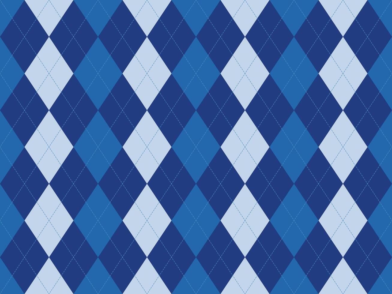 Elegant argyle pattern in shades of blue. Perfect for backgrounds, textiles, or website design. Clean lines and classic style create a sophisticated and timeless feel. vector