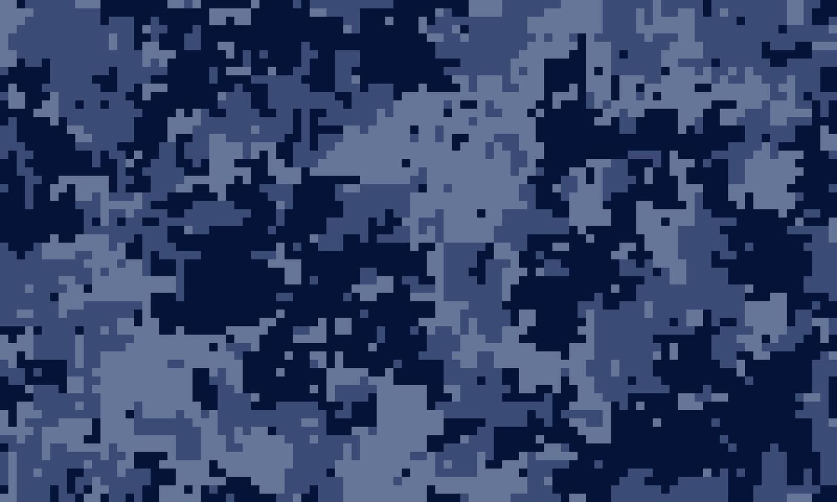 Abstract digital camouflage pattern in navy blue and slate grey shades. Perfect for backgrounds, textiles, and militarythemed designs. vector