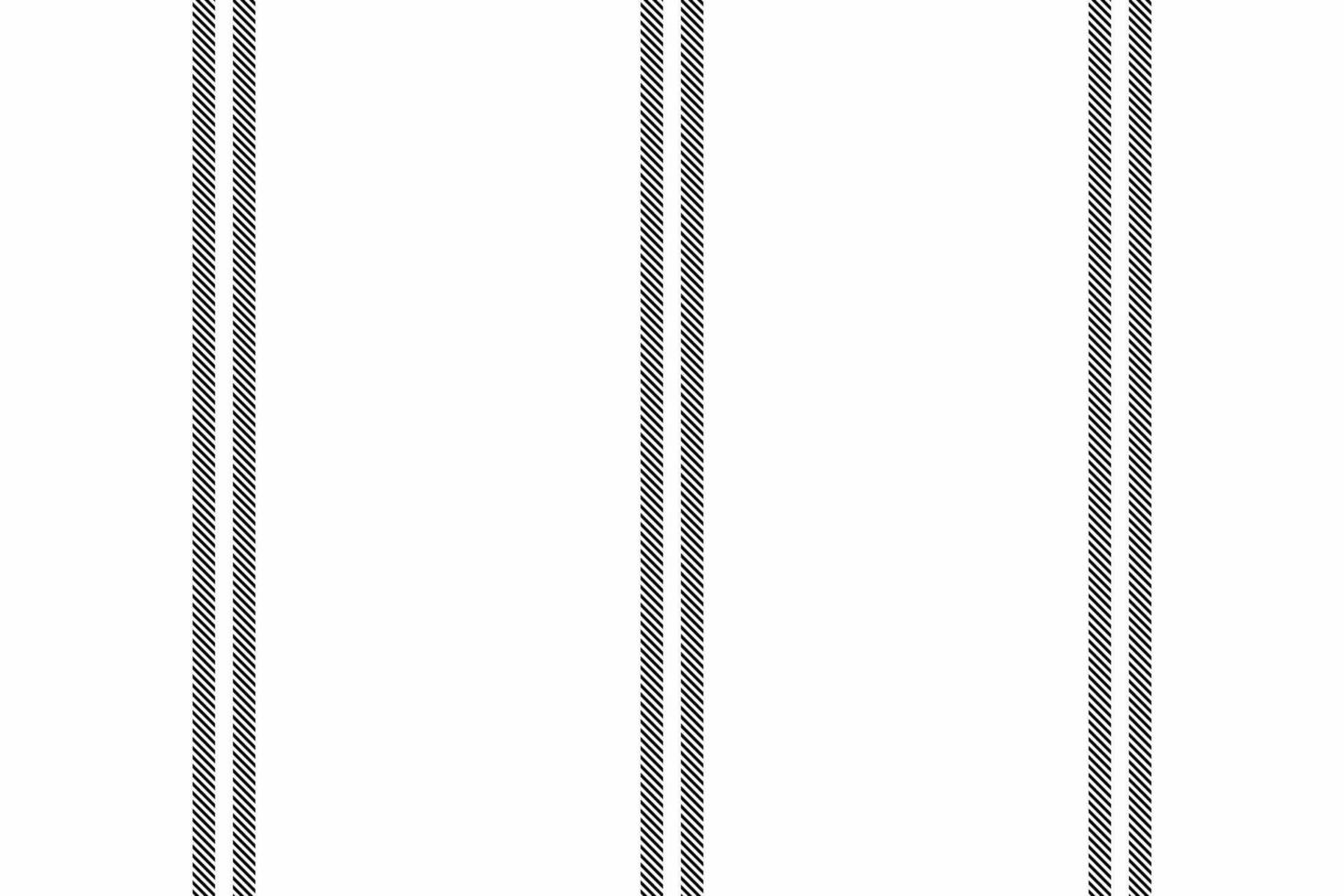Classic black and white vertical striped pattern. Clean, minimalist design perfect for textiles, websites, or packaging. Elegant and timeless, evoking simplicity and order. vector