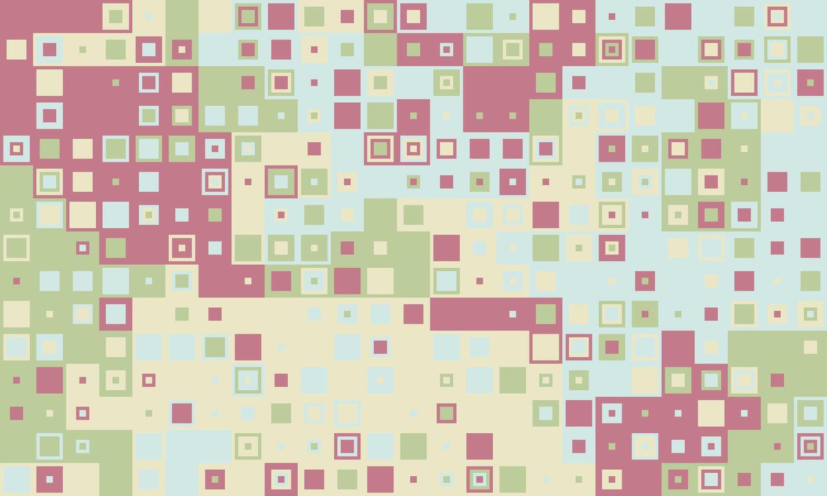 Abstract geometric background featuring a playful array of pastel squares and dots. Perfect for website banners, presentations, or as a subtle texture. Evokes feelings of calm and modern design. vector