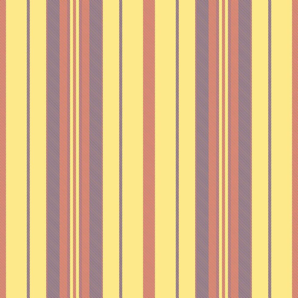Vibrant vertical stripes in pastel yellow, coral, and mauve create a cheerful, seamless pattern. vector