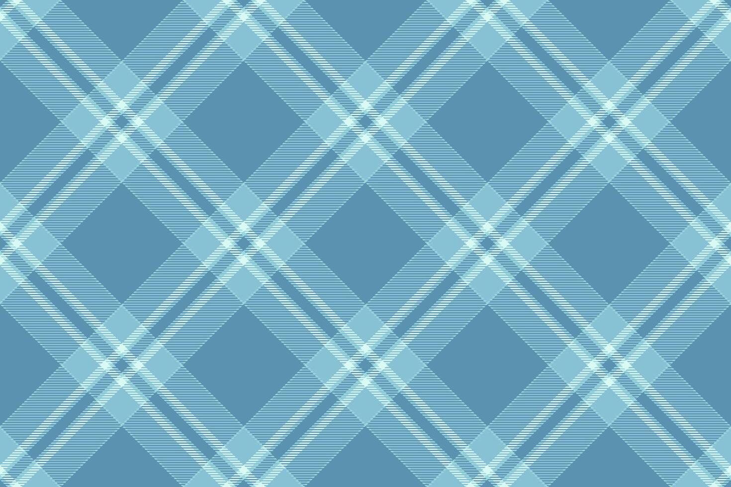 Part texture plaid pattern, curved textile fabric seamless. Scrapbook tartan background check in cyan and light colors. vector