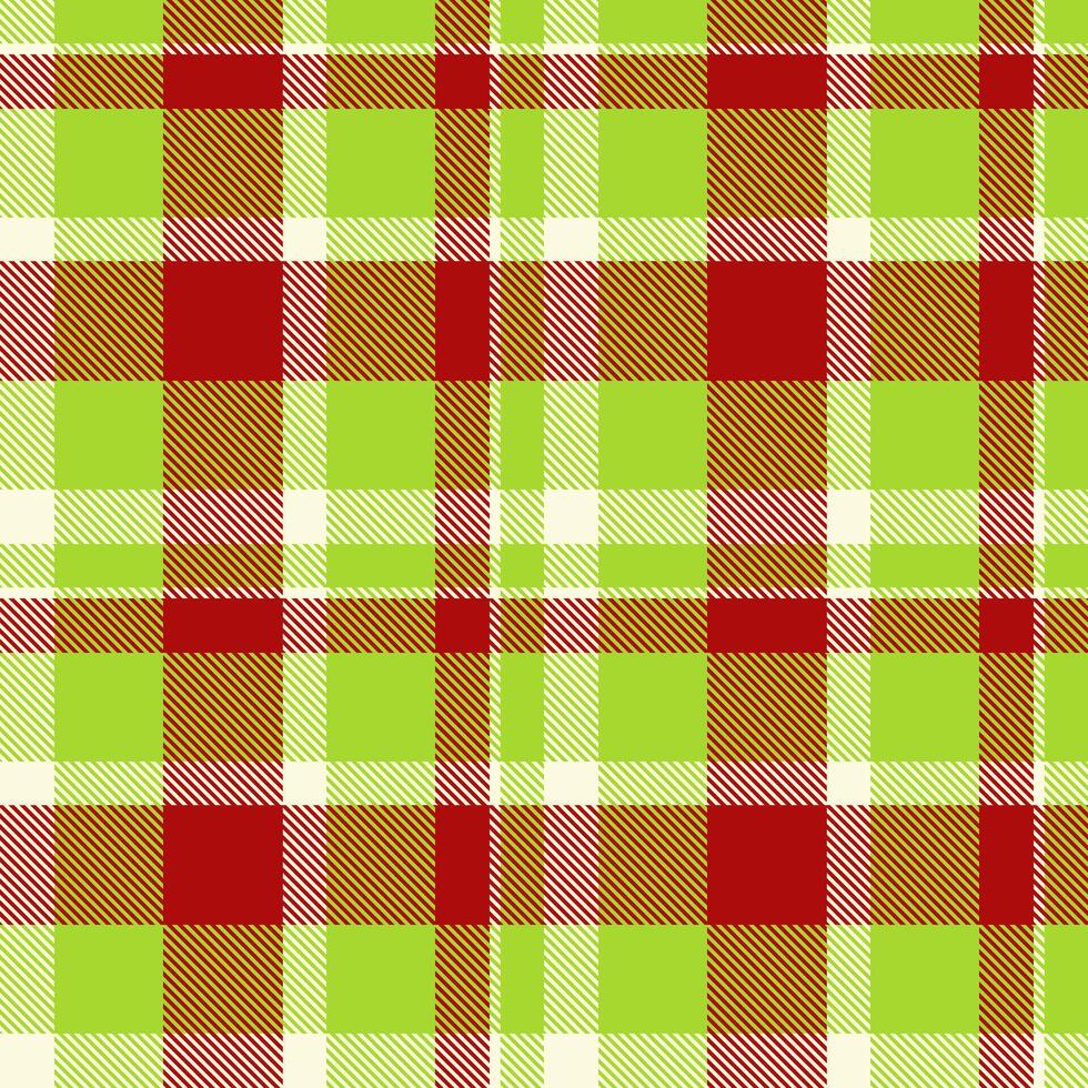 Vibrant lime green, red, and gold plaid pattern. Perfect for textile design, wrapping paper, or website backgrounds. This cheerful and classic texture evokes feelings of warmth and tradition. vector