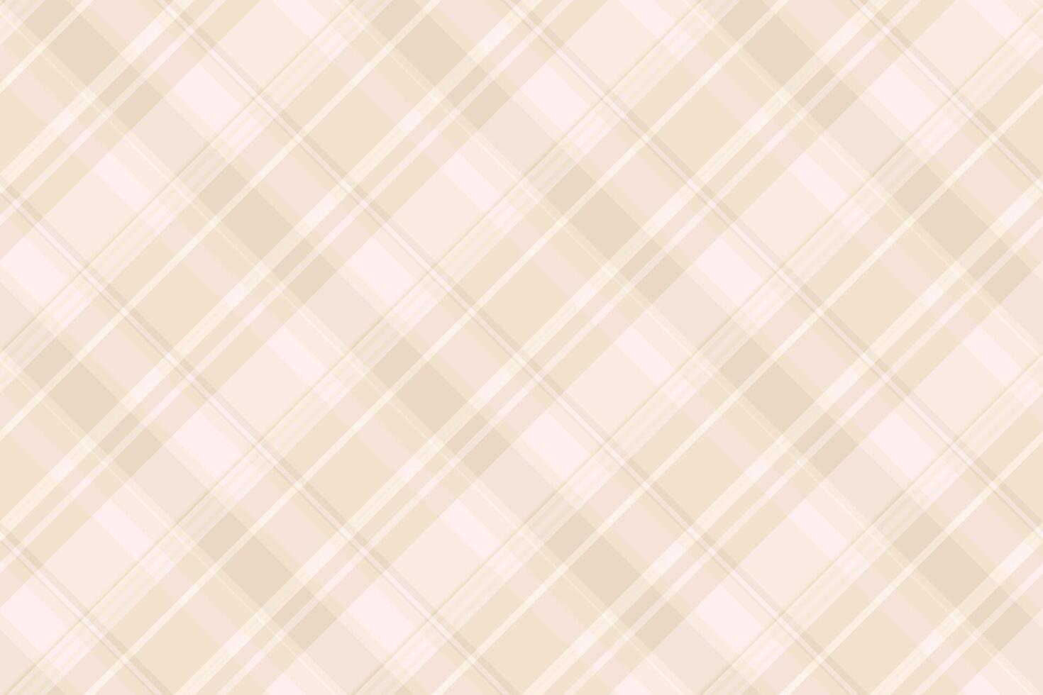 Vibrant pattern background textile, checker plaid tartan texture. 1970s seamless check fabric in light and linen colors. vector