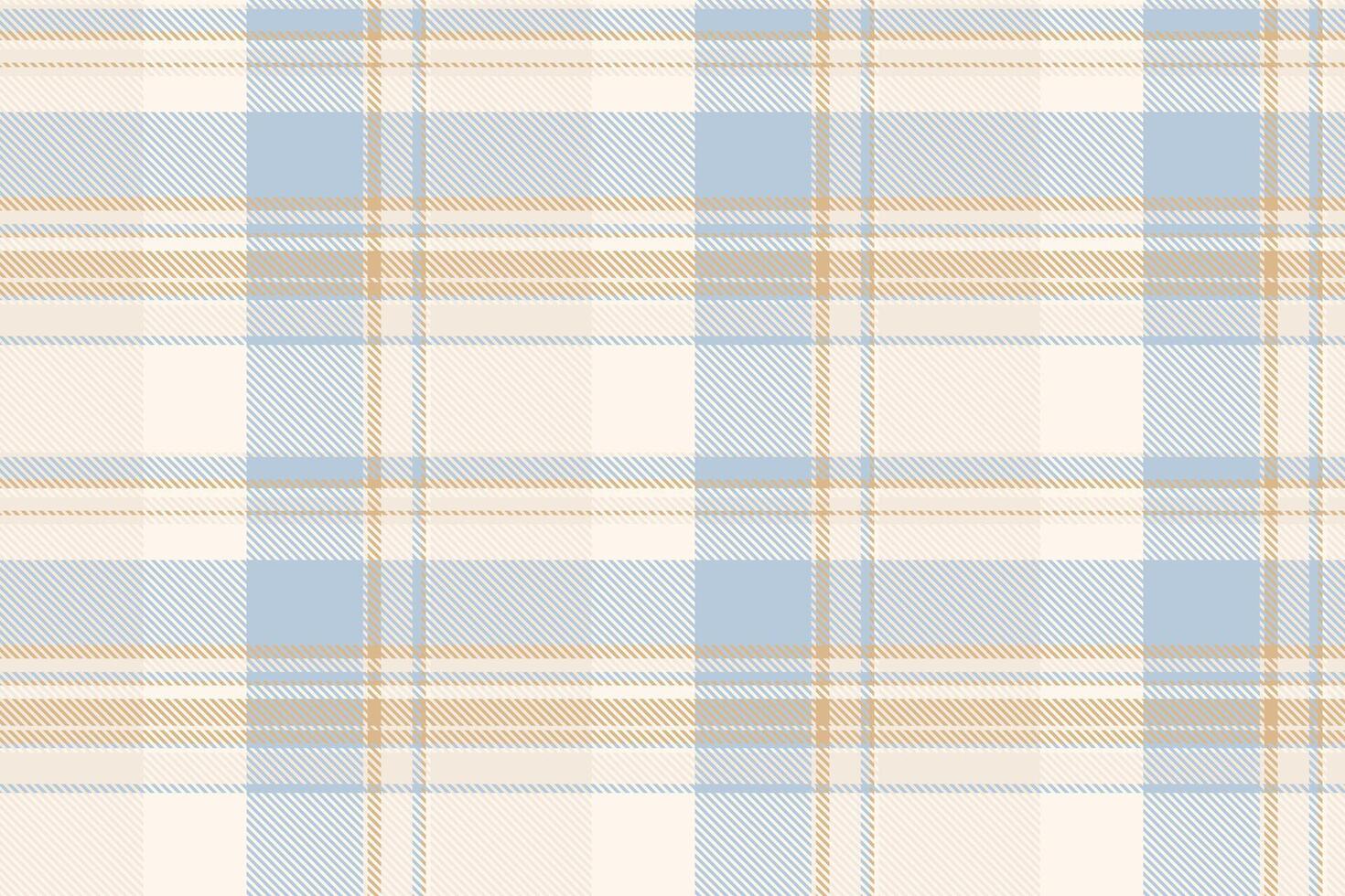 Dining plaid seamless background, gift paper tartan fabric textile. Store pattern check texture in light and sea shell colors. vector