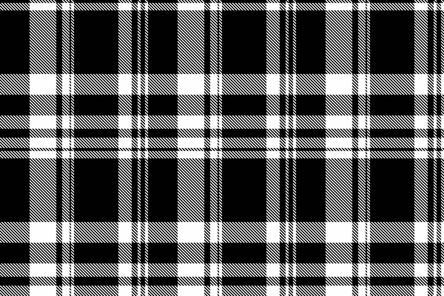 Installing fabric tartan , wear check pattern textile. Mockup background texture seamless plaid in black and white colors. vector