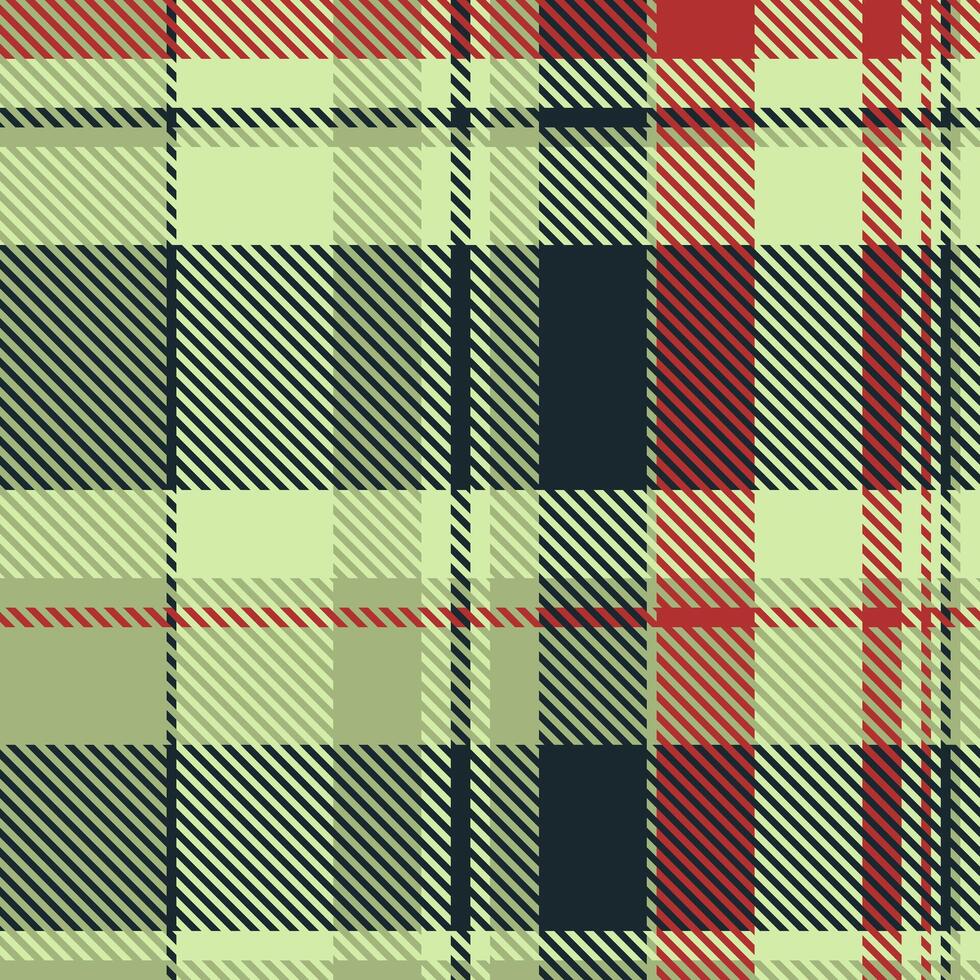 Elegant plaid pattern in muted greens, reds, and dark navy. Perfect for textile design, fall fashion, or adding a touch of sophisticated texture to your projects. vector