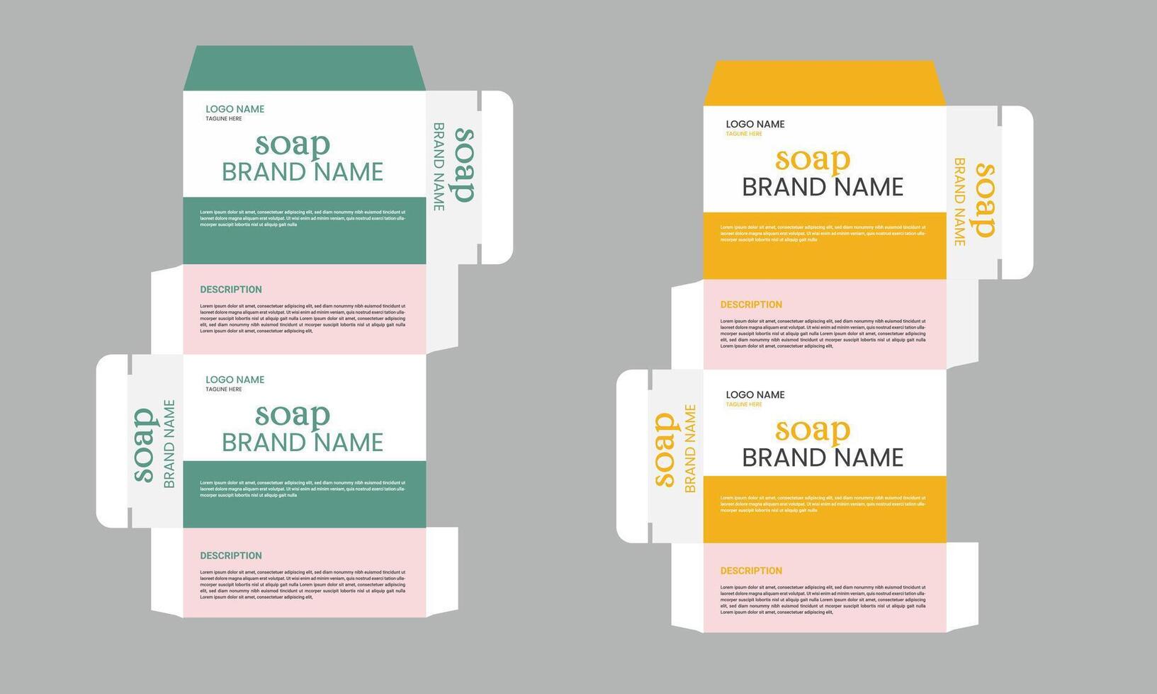 Packaging design natural concept soap vector