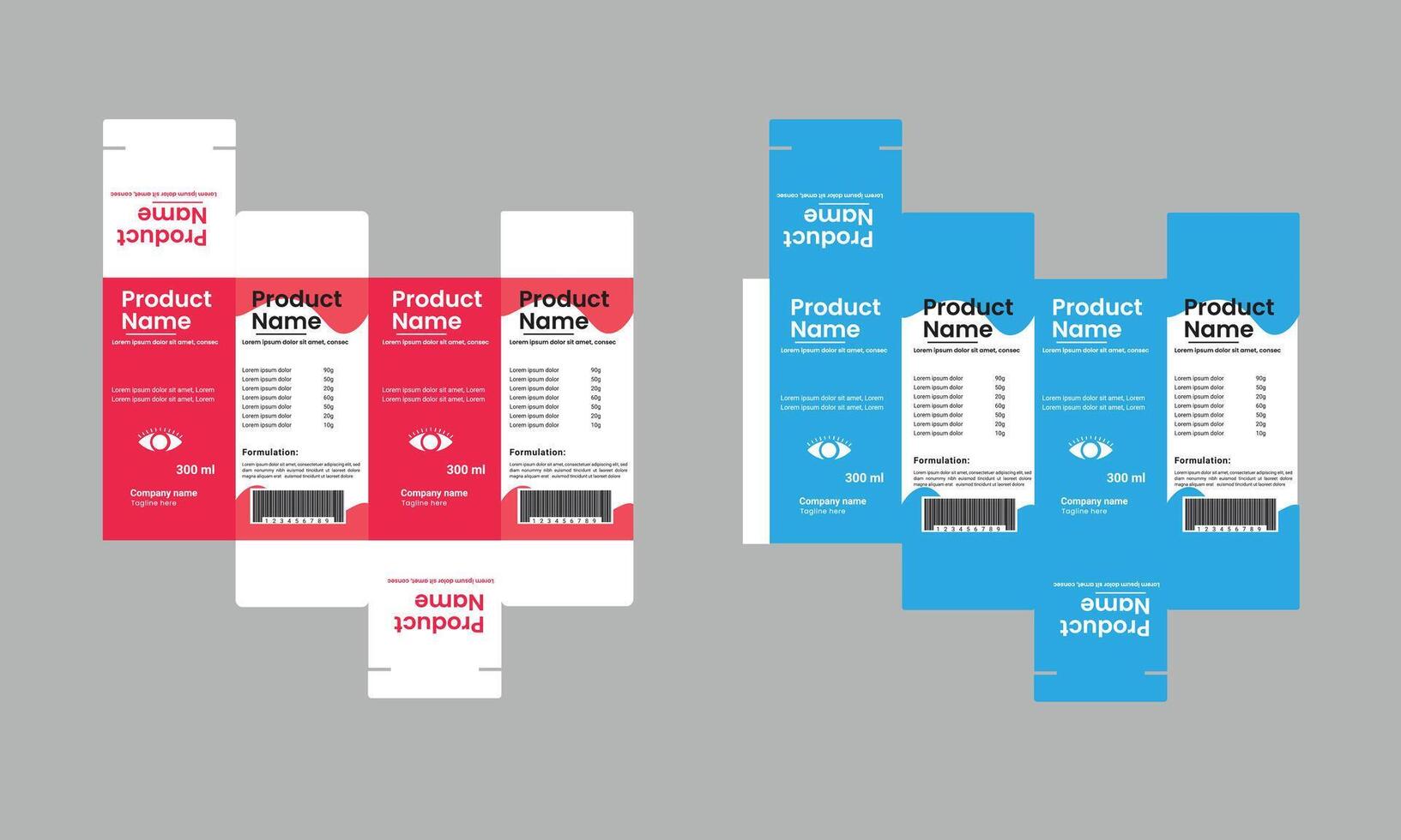 Medicine Box design Box packaging vector