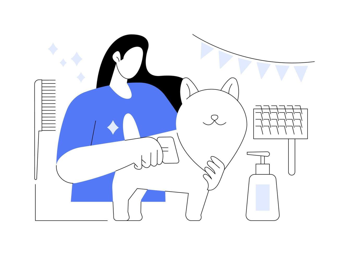 Get ready for the show isolated cartoon illustrations. vector