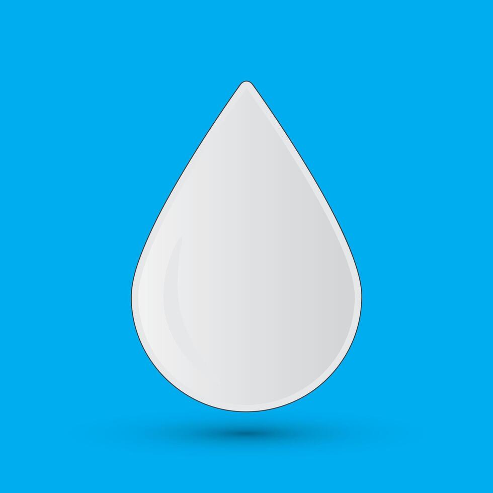 milk drop icon isolated drop icon isolated vector