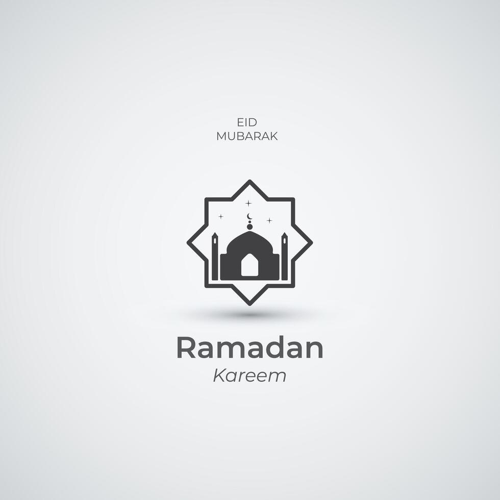 Ramadan Kareem Poster Design suitable for banner or social media post template vector