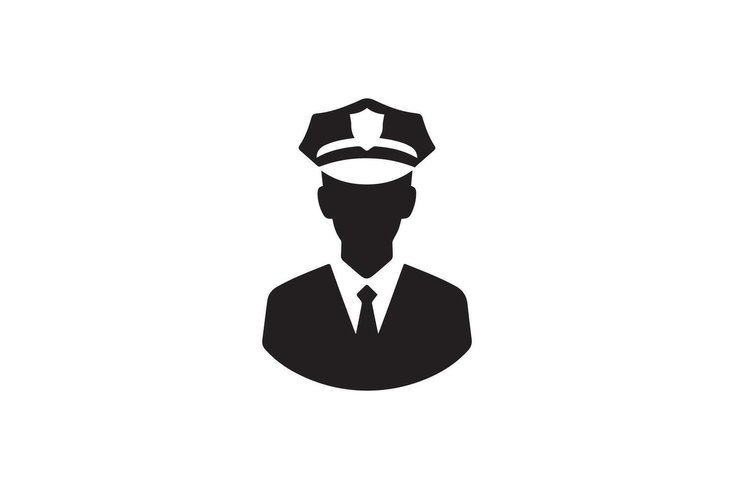 Police officer icon, simple icon, illustration vector