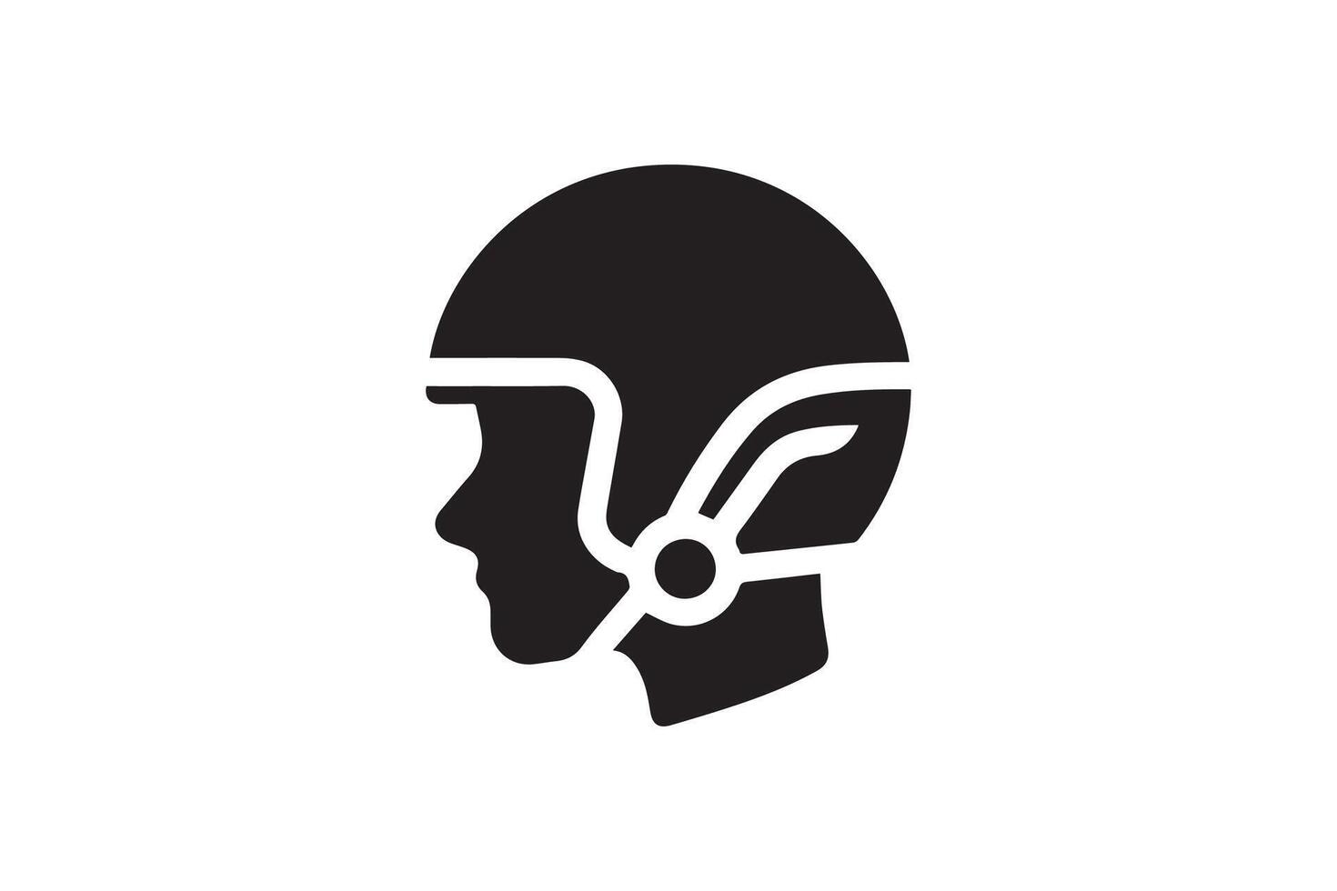 A helmet icon on a white background vector