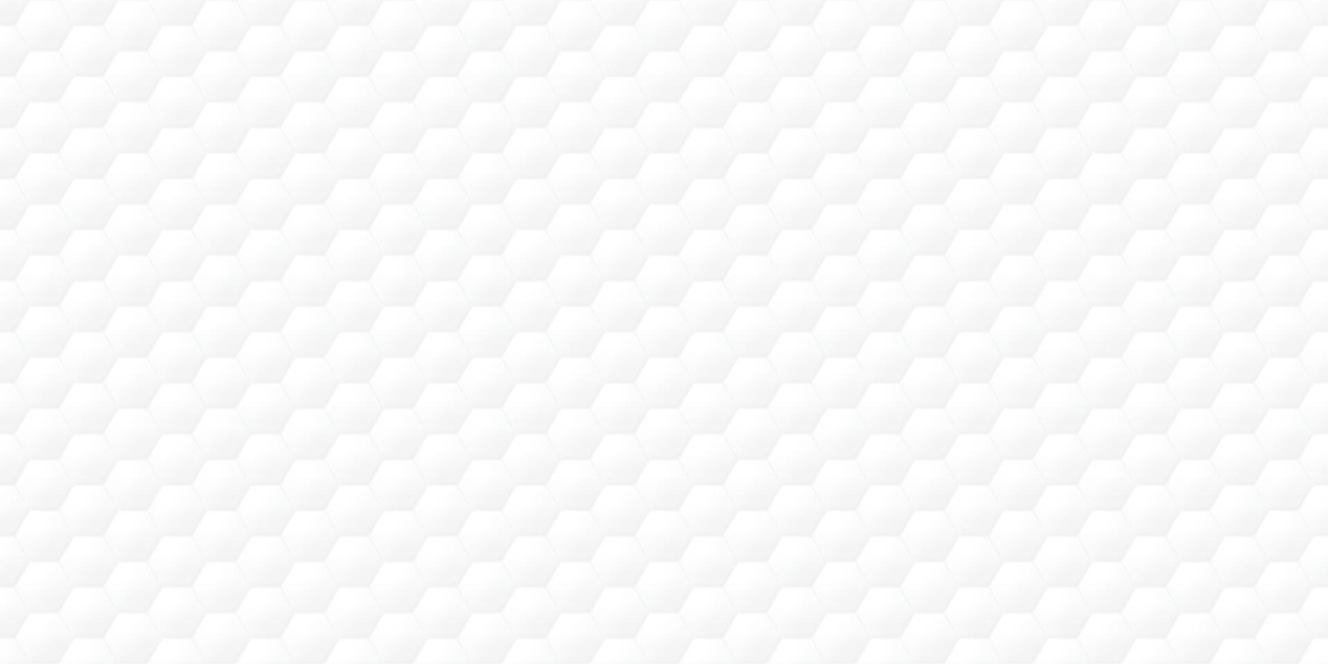 3D white hexagon seamless pattern background graphic illustration. Honeycomb texture fade condition. vector