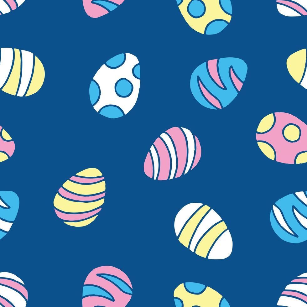 Egg Pattern Repeat Seamless for Wallpaper Background Cover Packaging vector
