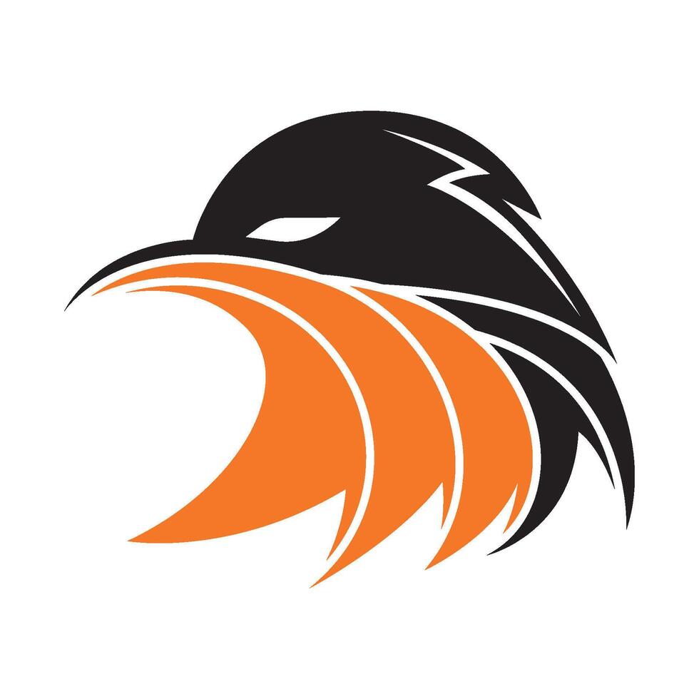Eagle head logo design vector