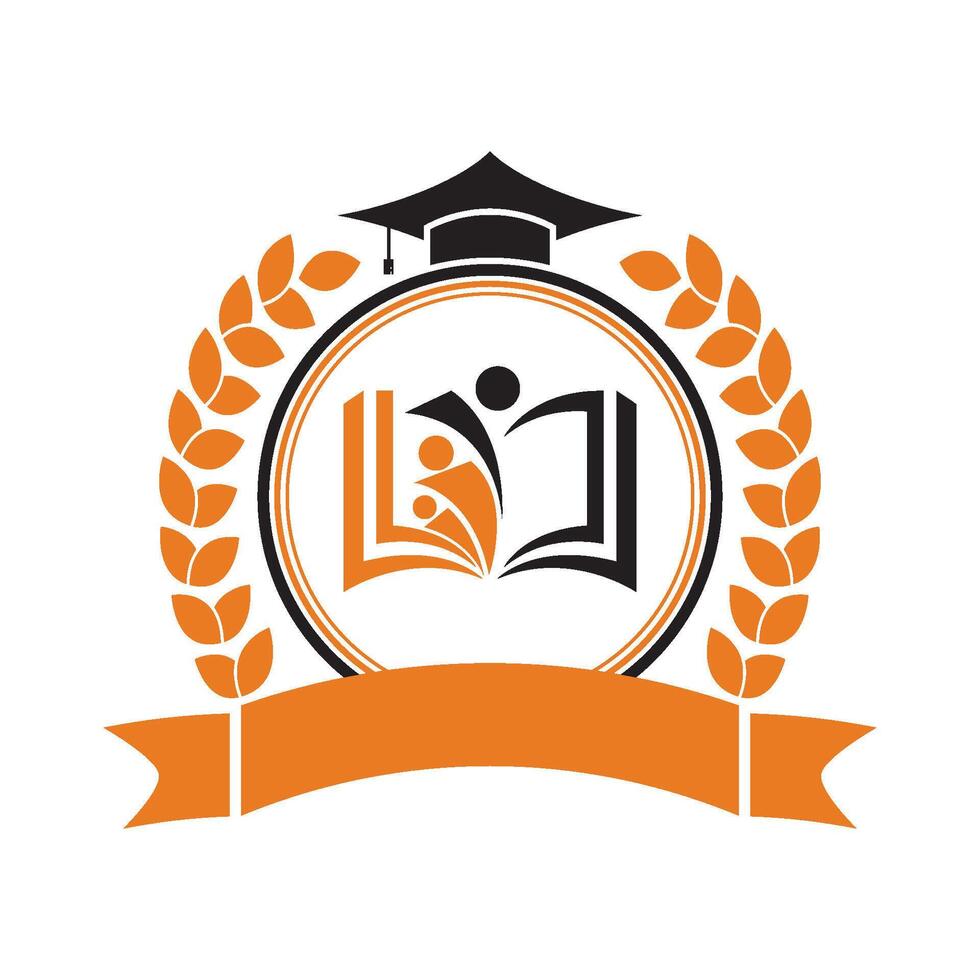 Education vintage logo concept vector