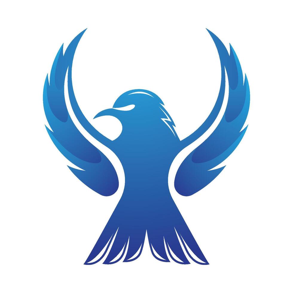 Eagle with gradient color vector