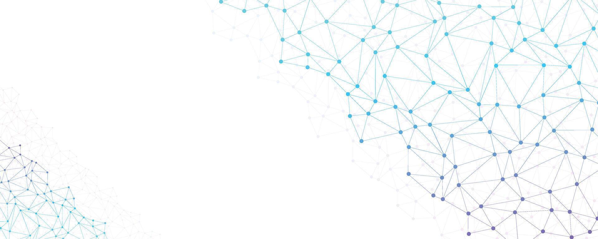 Abstract plexus background with connecting dots and lines. Global communication network connection concept. Template for science and technology presentation vector