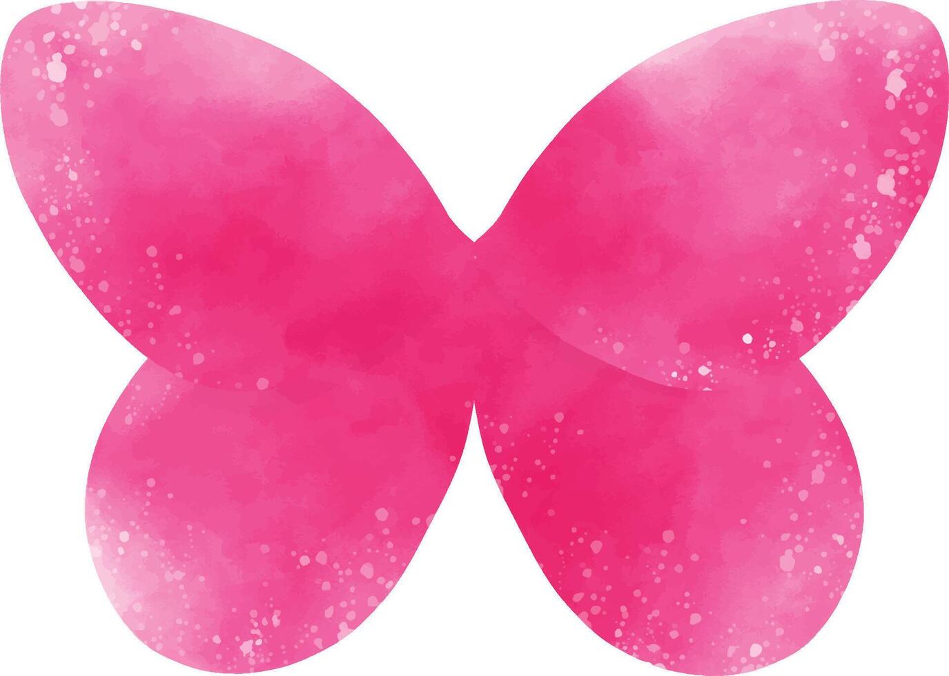 Pink colorful butterfly vector