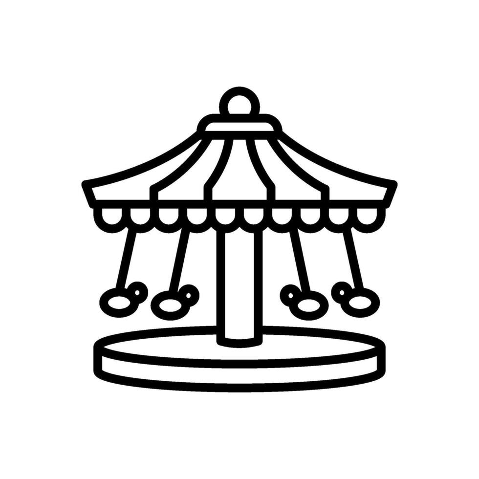 carousel icon, line style icon vector