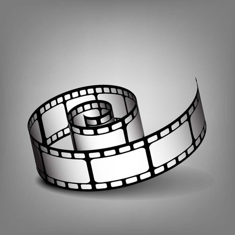 Realistic Film Roll vector