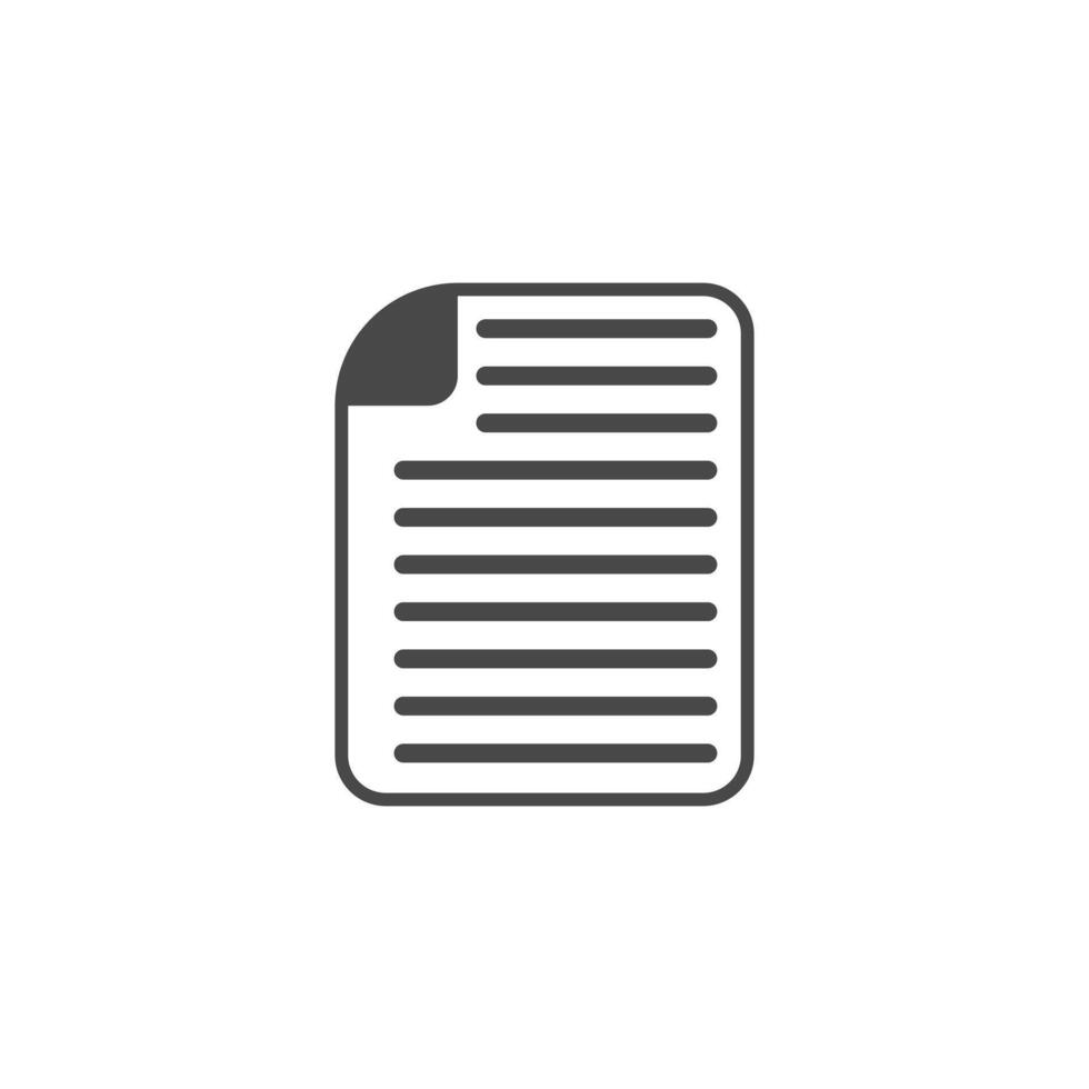 Document and Copy Paper Icons. Contract, Agreement, and Note Page Symbols. vector