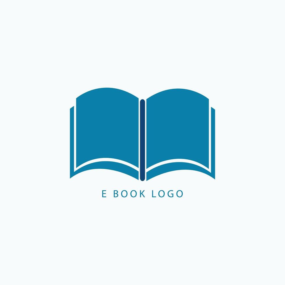 This is flat book logo design vector