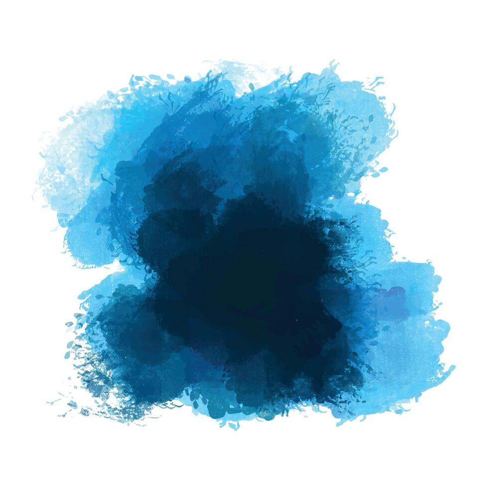 Modern blue splash on white design vector
