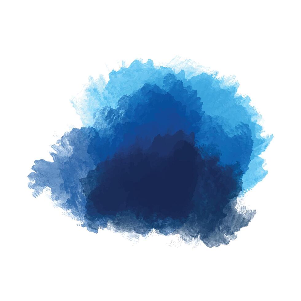 Modern blue splash on white background vector