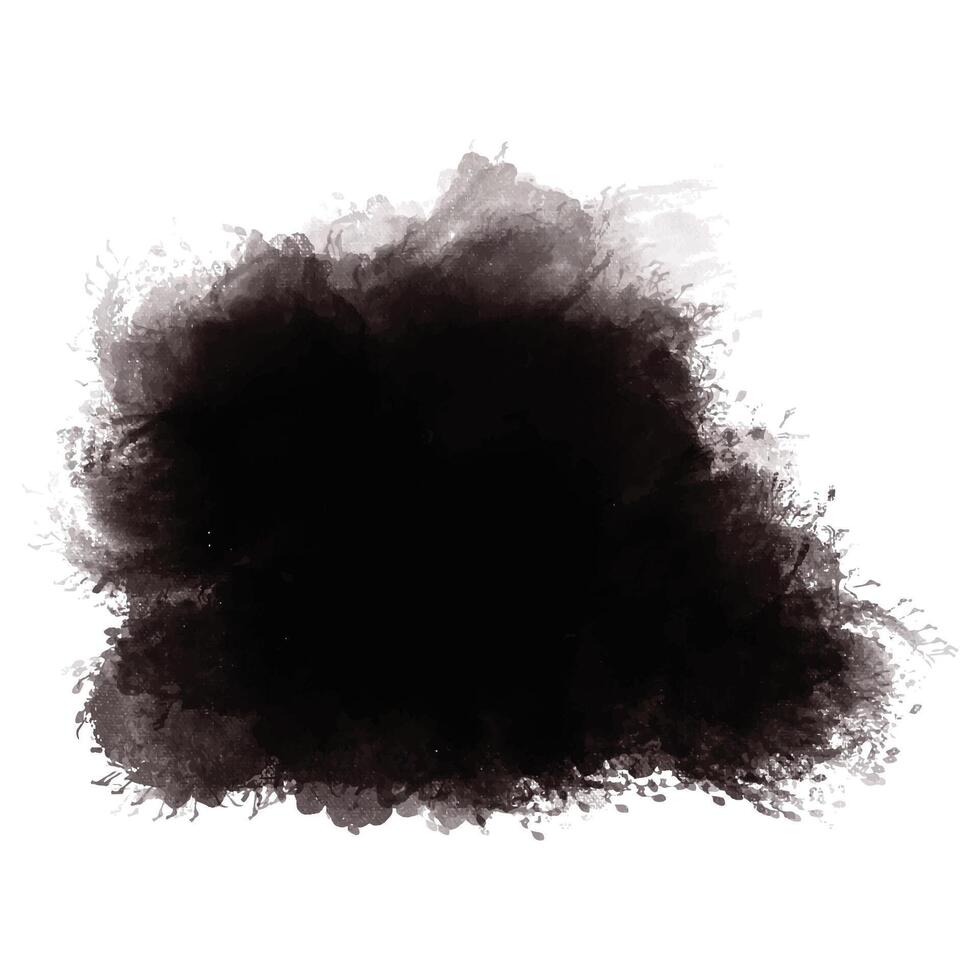 Modern black brush stroke vector