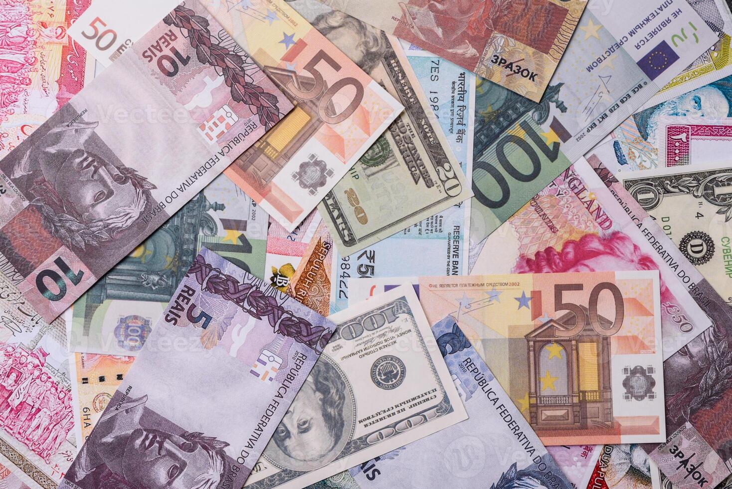 A background consisting of paper banknotes photo